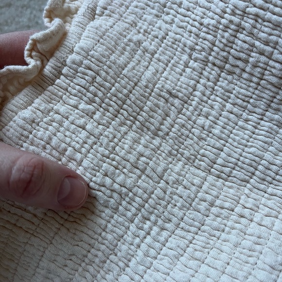 INGRID SMOCKED MINI DRESS Ivory - Picture 3 of 15